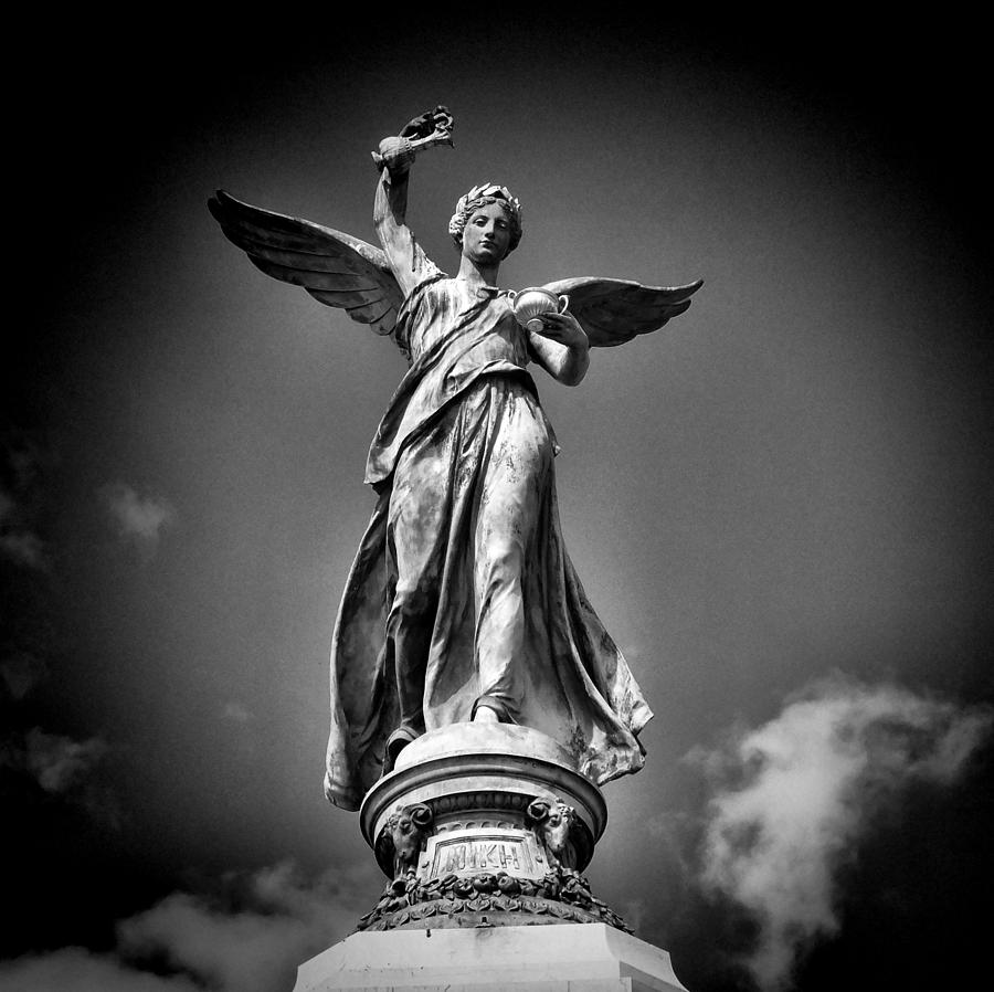 Statue Photograph - Statue of an Angel by Karen Lindale