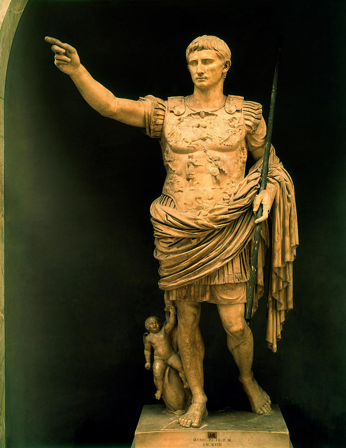 Statue Of Caesar Augustus Photograph by Robert Emmet Bright