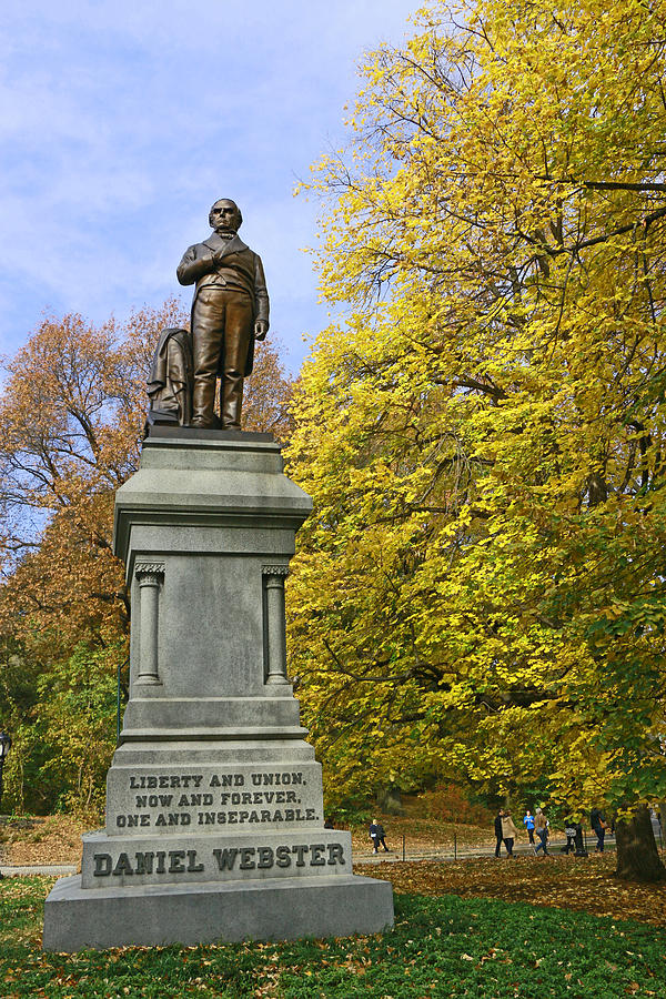 Statue of Daniel Webster - Central Park Photograph by Allen Beatty