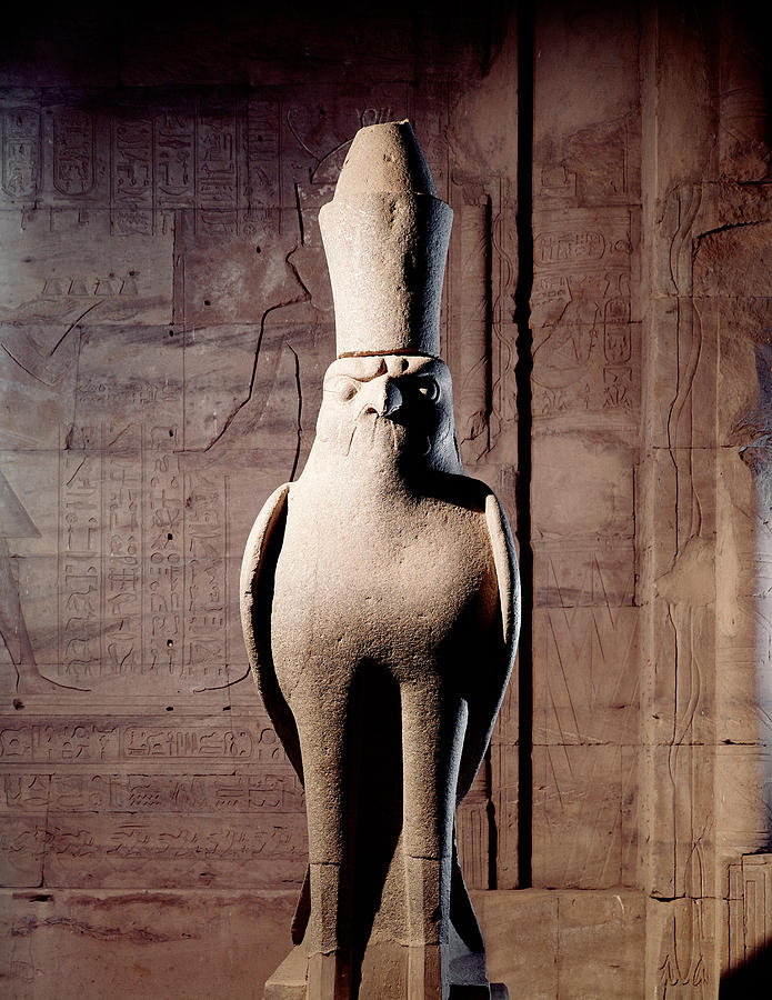 Statue Of God Horus Photograph by Brian Brake