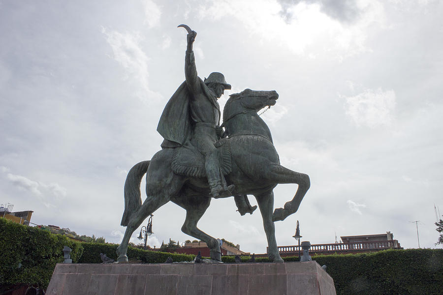 Statue of Ignasius de Allende Photograph by Cathy Anderson