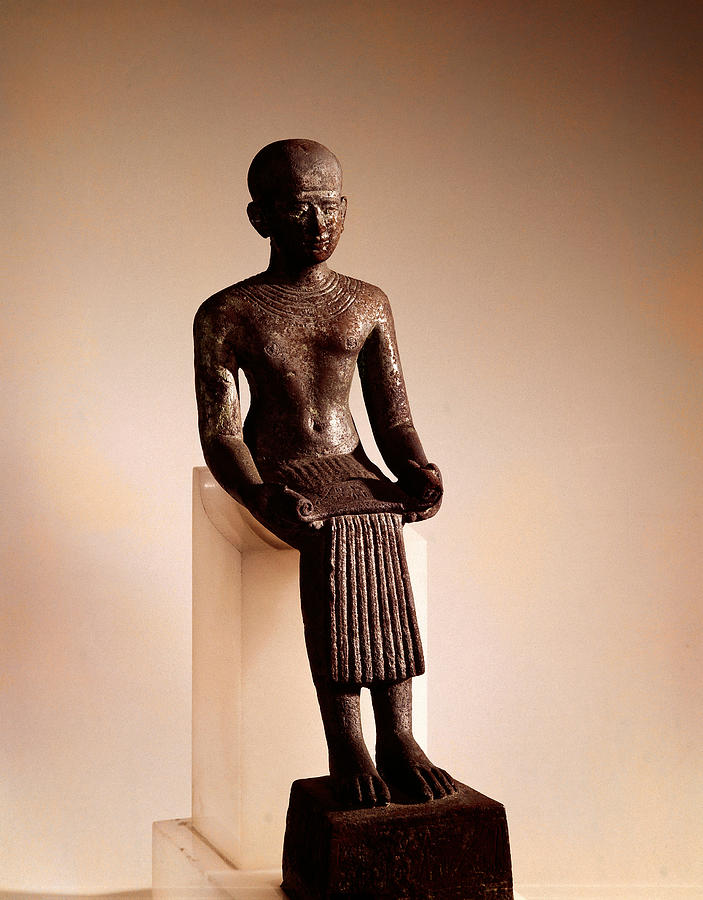 Statue Of Imhotep Photograph by Brian Brake