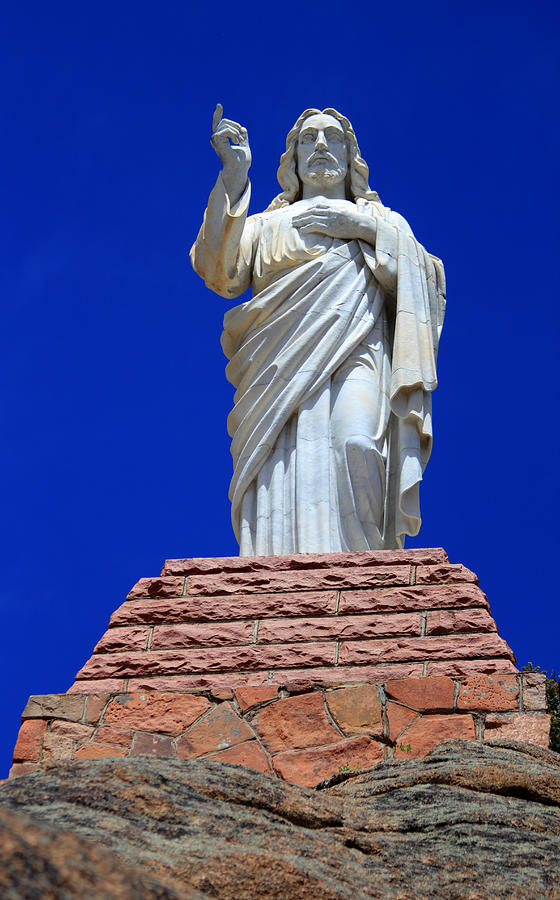Statue Of Jesus Photograph by Shane Bechler