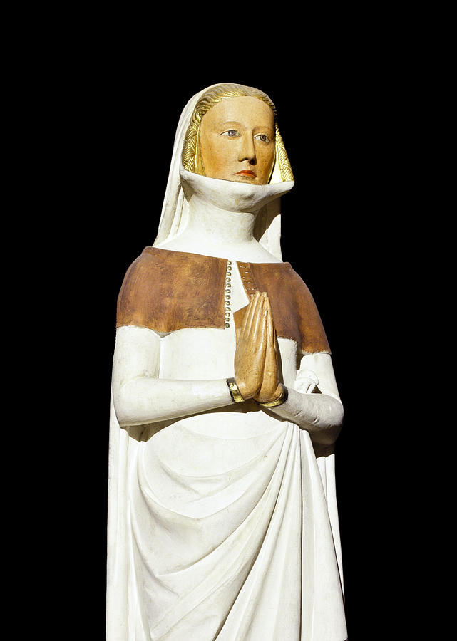 Statue of Lady praying Photograph by Charles Lupica