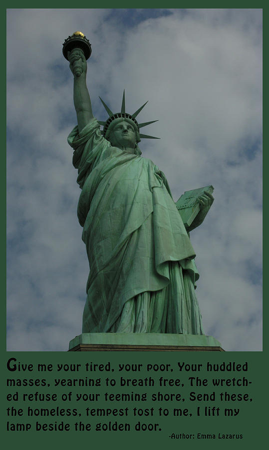 Statue of Liberty Inscription Digital Art by National Park Service