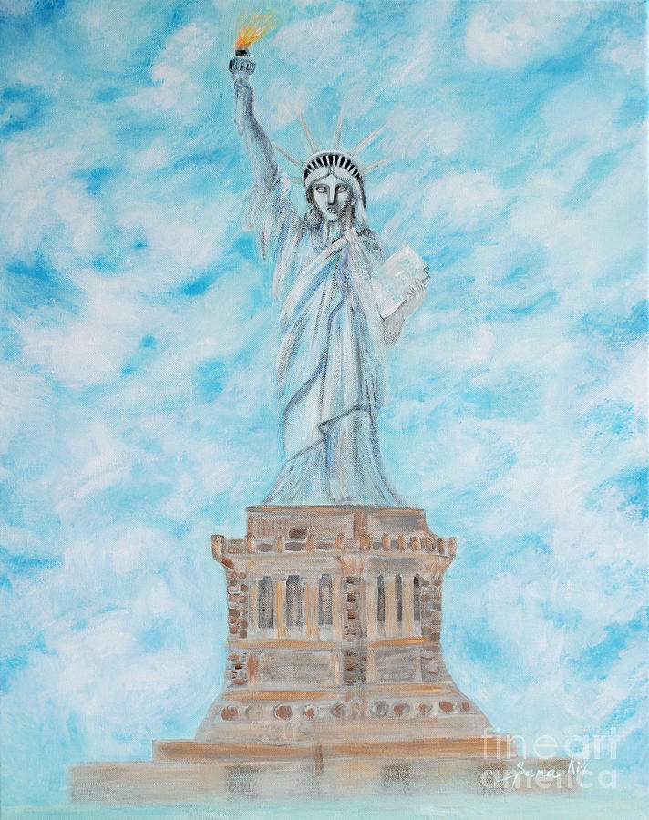 Statue of Liberty. Inspirations Collection. Painting by Oksana Semenchenko