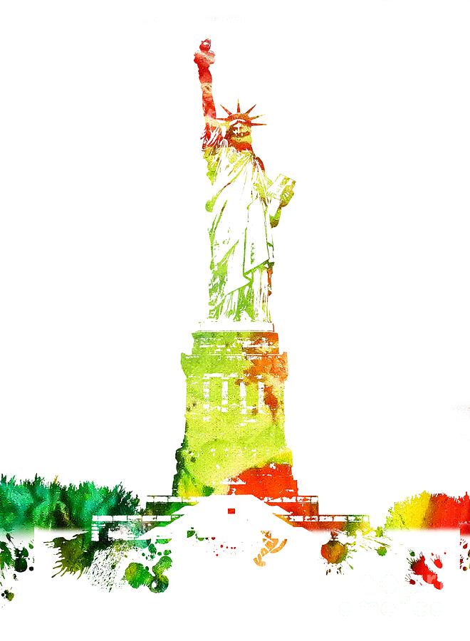 Statue of Liberty Painting by Doc Braham