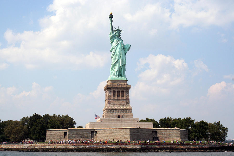 Statue of Liberty Seen from the Water Photograph by Erin Cadigan