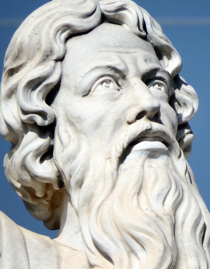 Statue Of Moses Detail Photograph