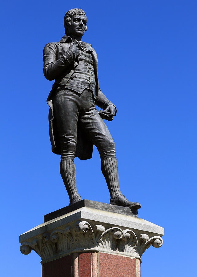 Denver Photograph - Statue of Poet Robert Burns by John Cardamone