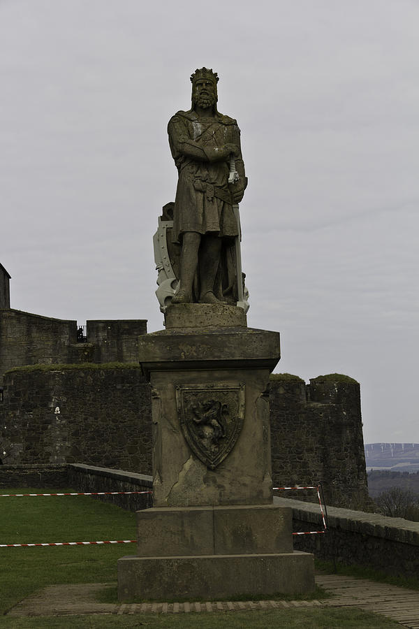 Statue of Robert the Bruce on the castle esplanade at Stirling Castle Photograph by Ashish Agarwal