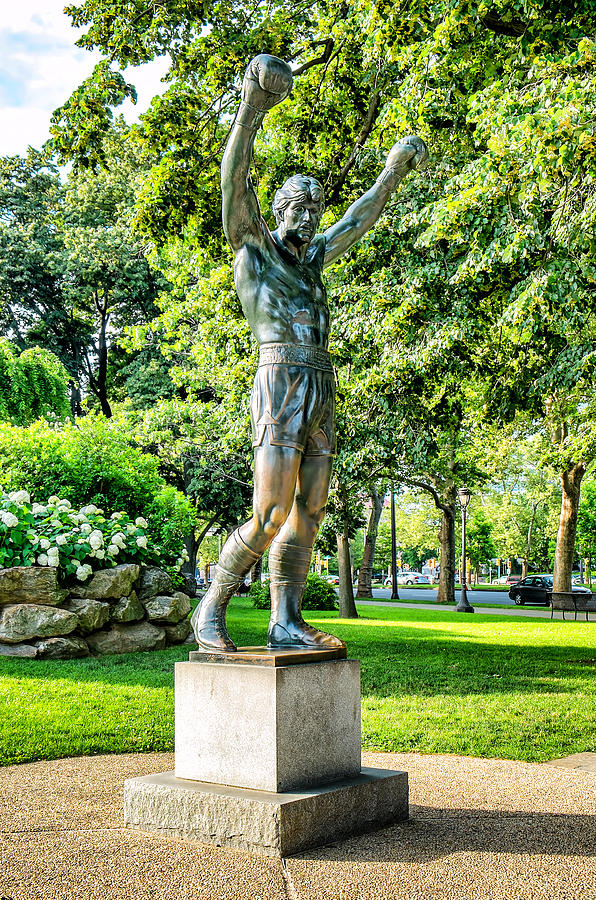 Rocky Movie Photograph - Statue of Rocky in Philadelphia by Klm Studioline