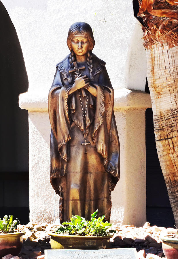 Statue of Saint Kateri Tekakwitha Photograph by Bruce IORIO