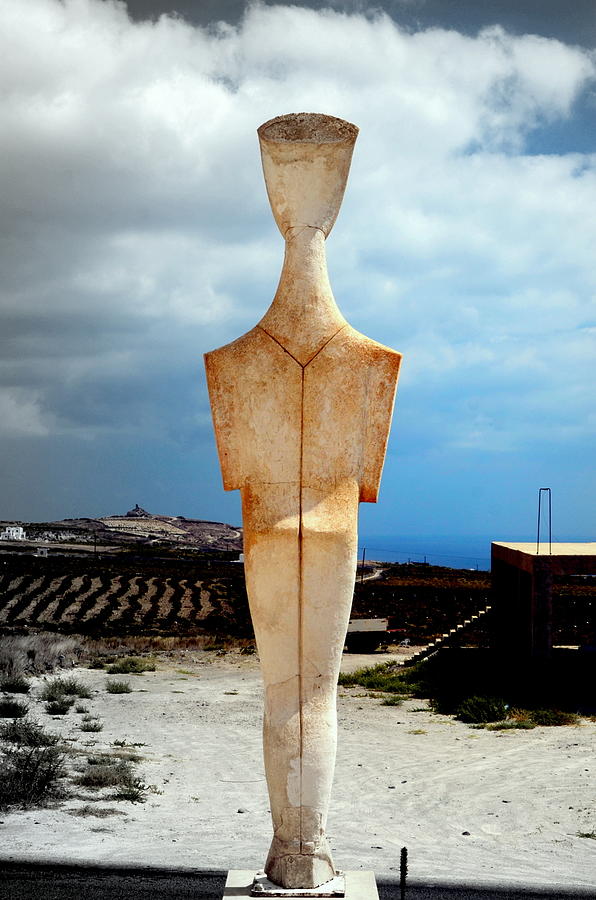 Statue of Santorini Photograph by Antonia Citrino