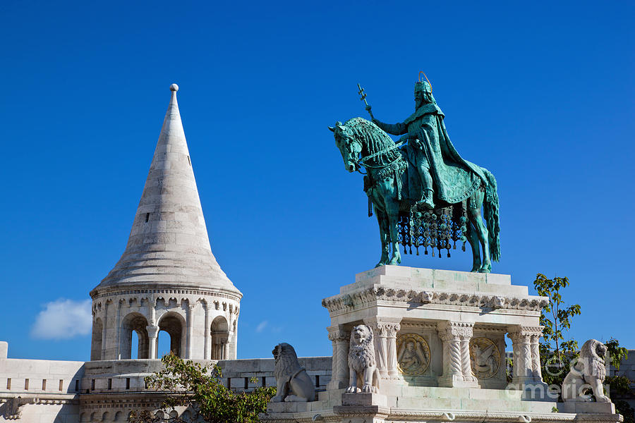 Statue of Stephen I in Budapest Photograph by Michal Bednarek