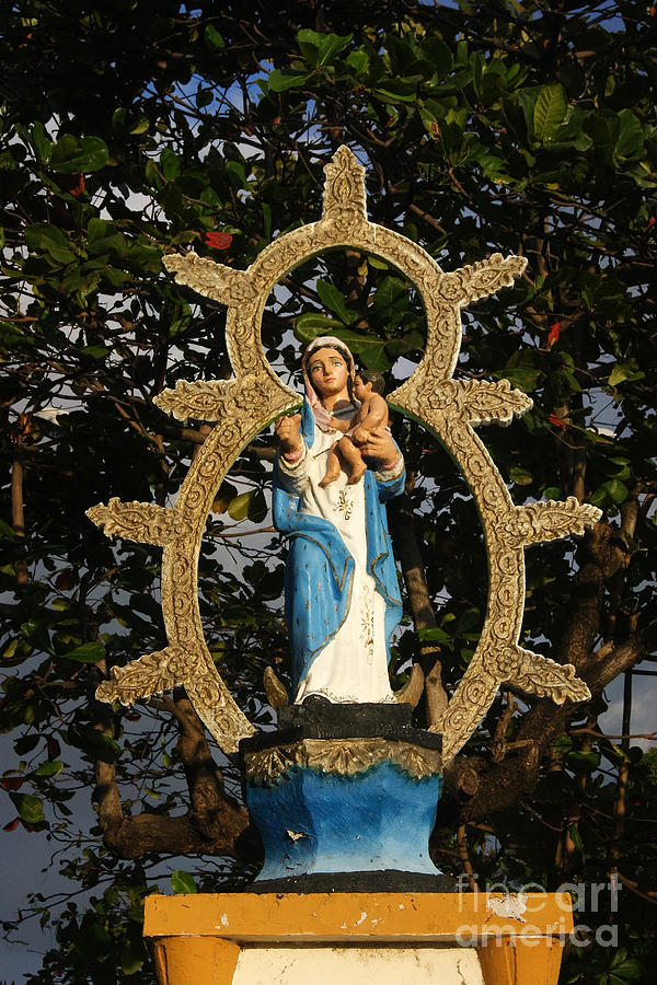 statue of the Virgin Mary in Granada Nicaragua Photograph by Rudi Prott
