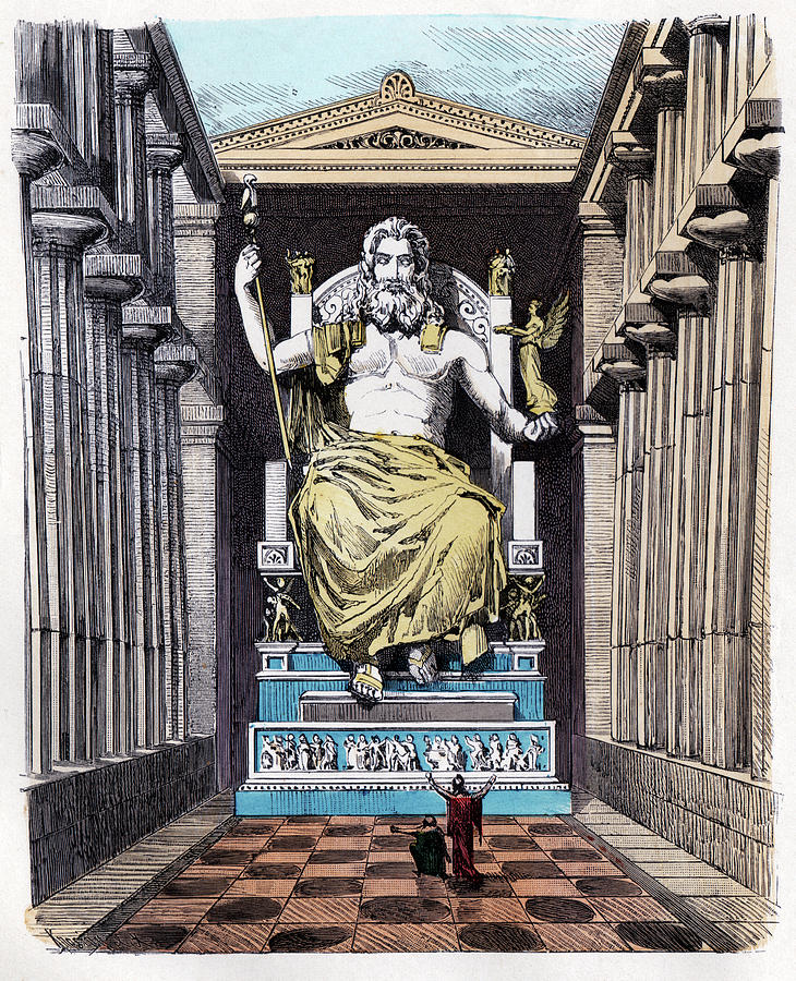 Statue Of Zeus At Olympia Photograph by Cci Archives