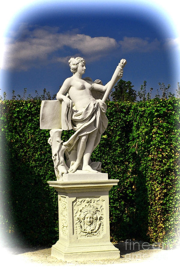 Statue on Belvedere Palace Garden Photograph by Mariola Bitner