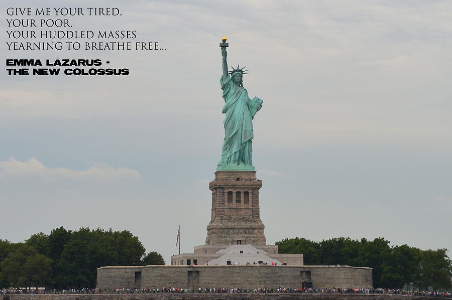 Statue Of Liberty Photograph - Statue with Colossus by Richard Bryce and Family
