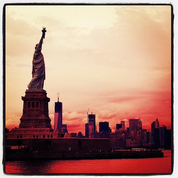 New York City Photograph - #statueofliberty #liberty #estatua by Marco Santos