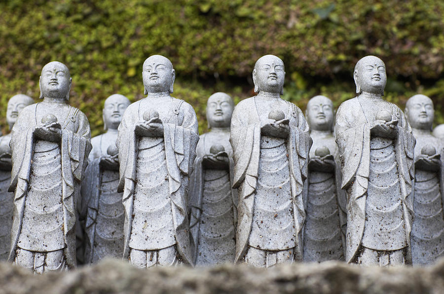 Statues, Kamakura, Japan Photograph by Jeremy Maude