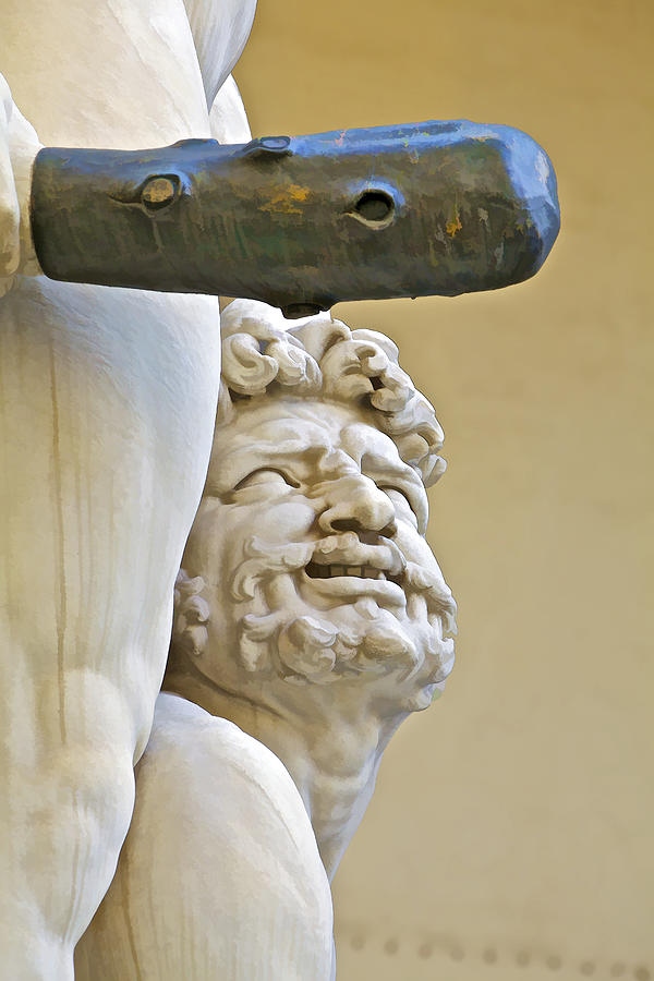 Statues Of Hercules And Cacus Photograph by David Letts