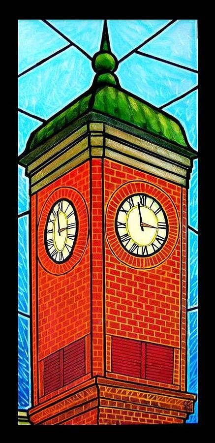 Staunton Virginia Clock Tower Painting by Jim Harris