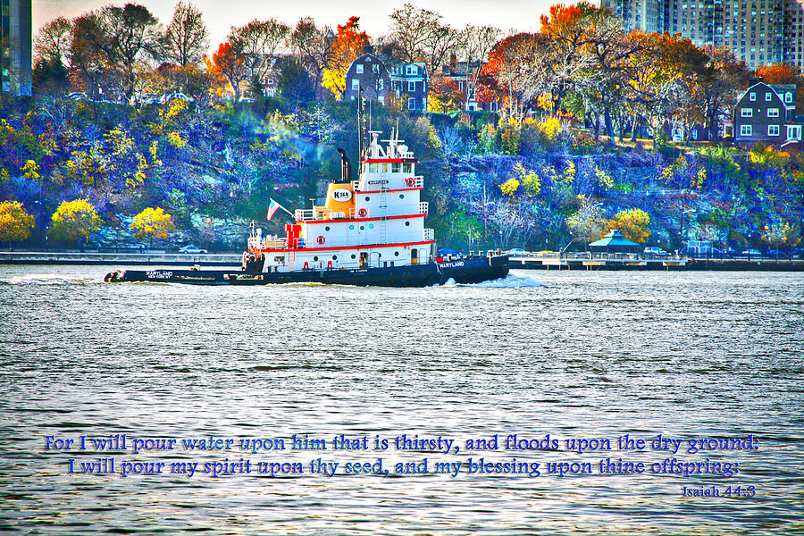 South Ferry Photograph - Stay Afloat With HOPE by Terry Wallace