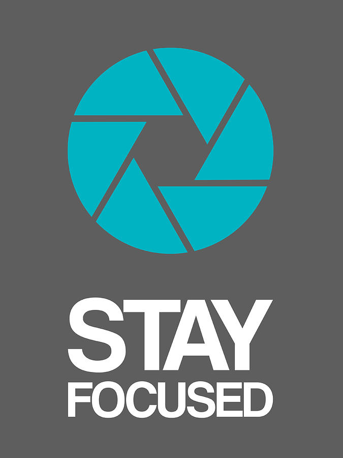 Music Digital Art - Stay Focused Circle Poster 4 by Naxart Studio