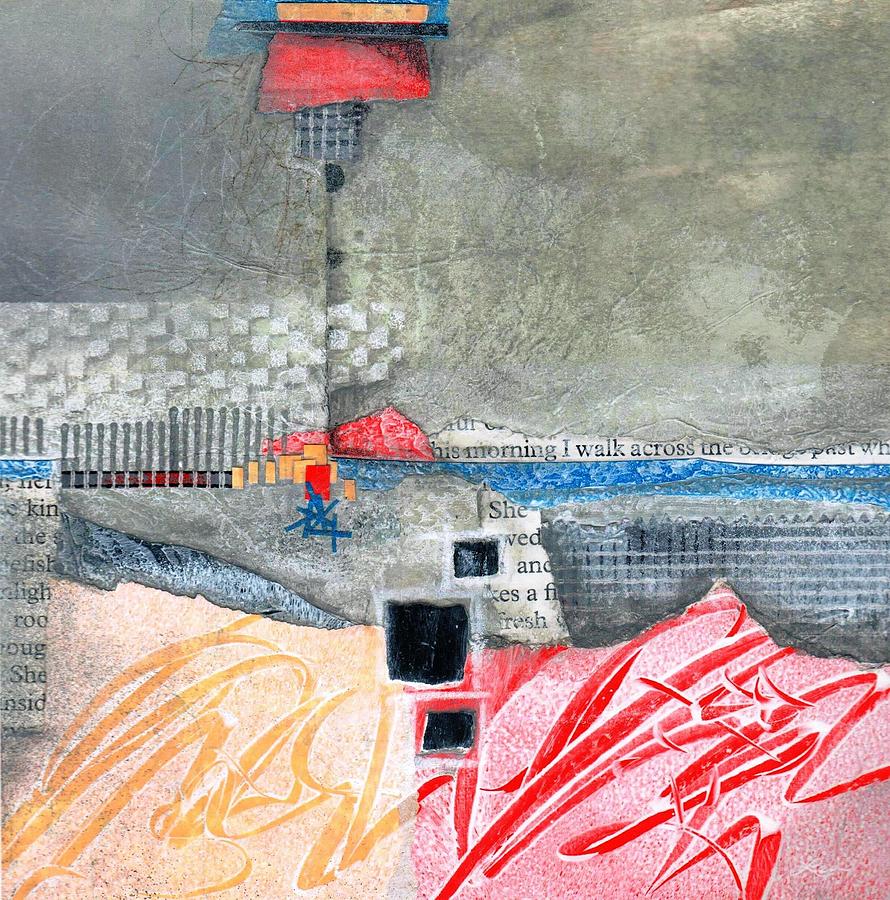 Red Mixed Media - Steady as She Goes by Laura  Lein-Svencner
