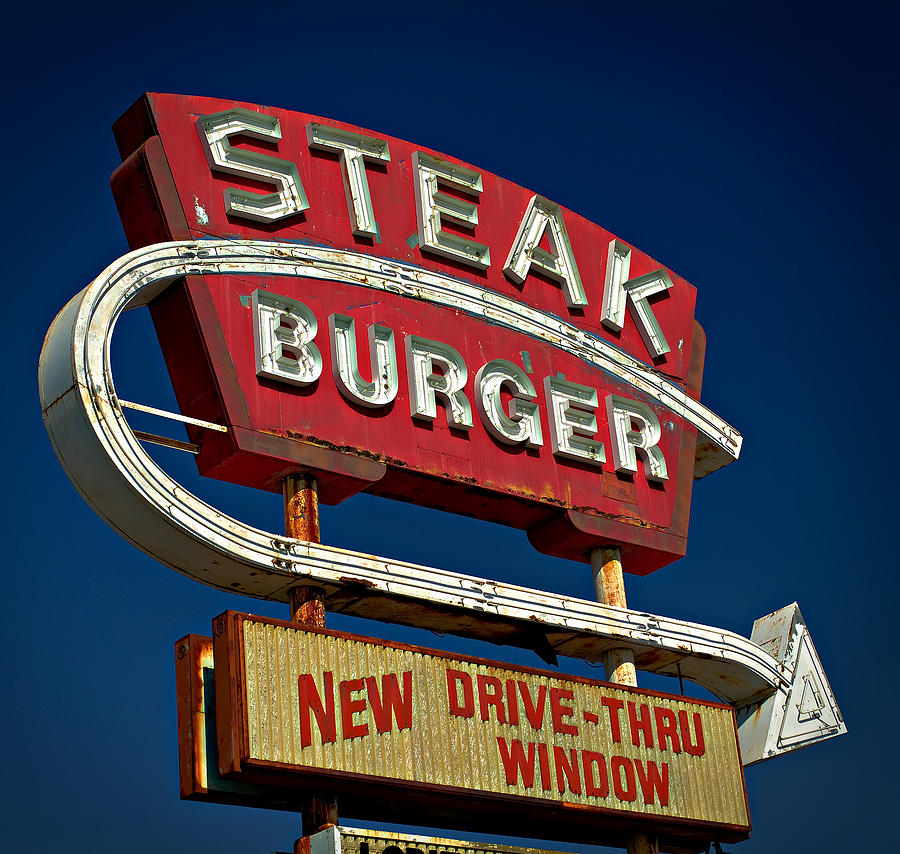 Steak Burger Photograph by Bud Simpson