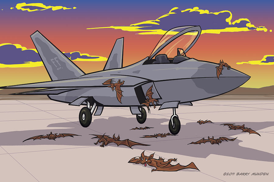 Jet Digital Art - Stealth Fighter by Barry Munden
