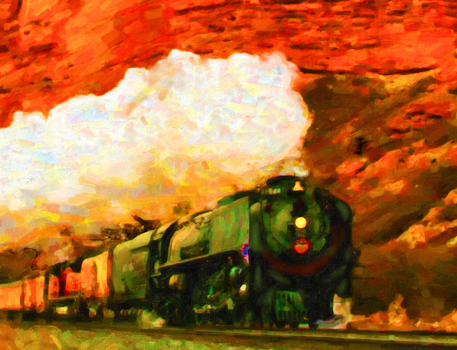 Steam and Sandstone Digital Art by Chuck Mountain
