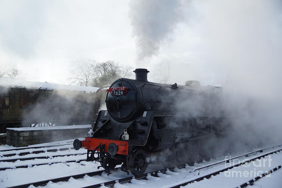 Steam and Snow Photograph by David Birchall
