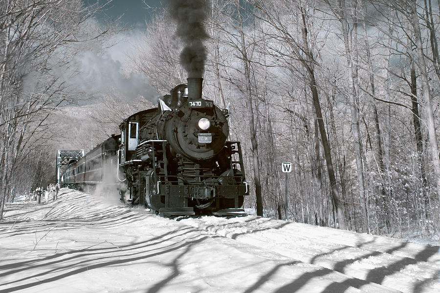 Steam and Snow Photograph by Gordon Ripley