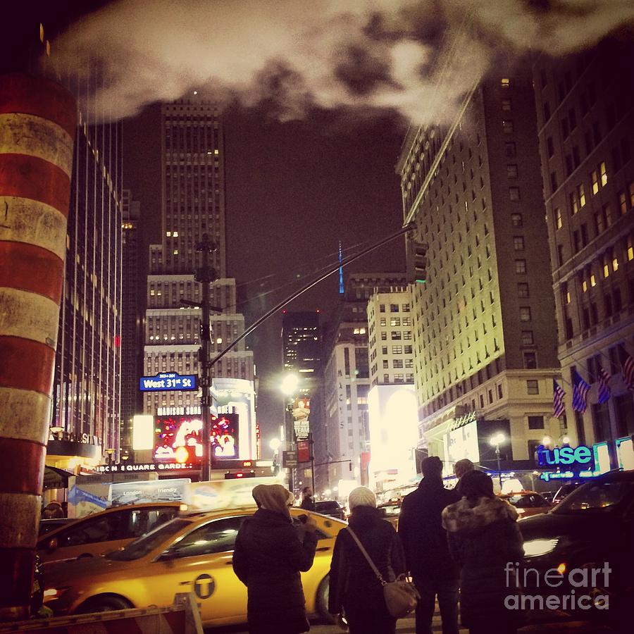 New York City Photograph - Steam and The City by Miriam Danar
