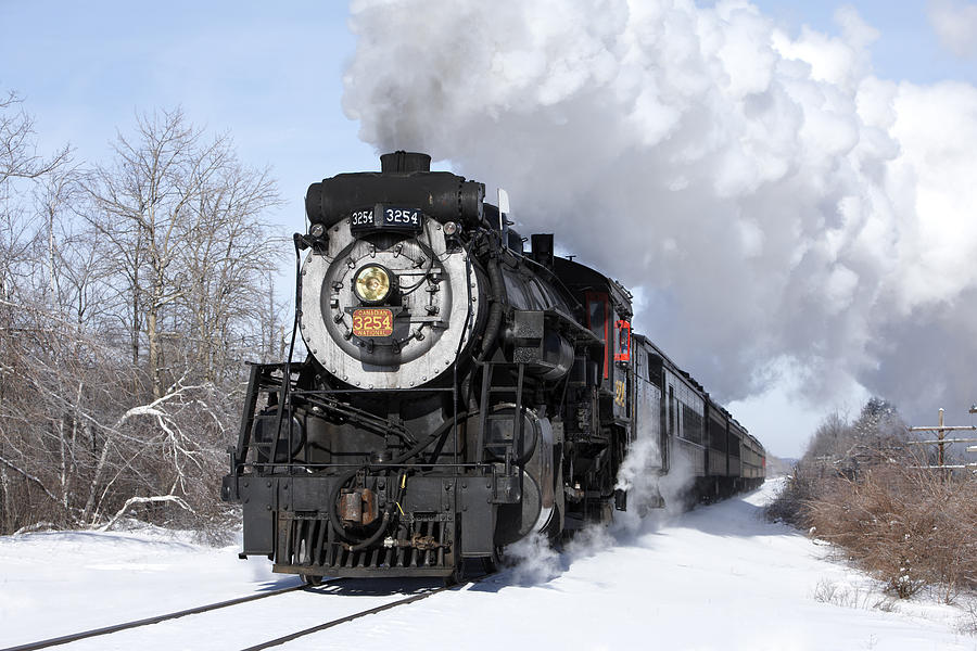 Train Photograph - Steam at Tobyhanna by Daniel Troy