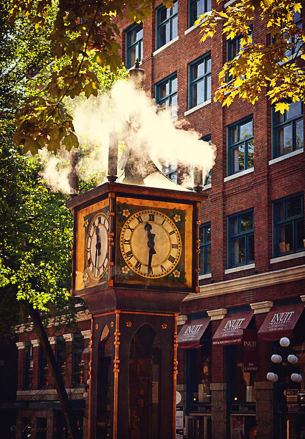 Steam clock Photograph by Maria Angelica Maira