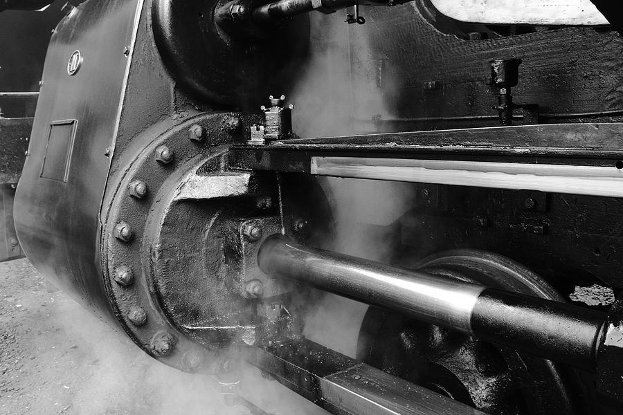 Steam Cylinder Under Power Photograph