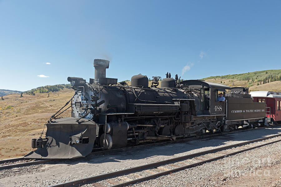 Steam Engine 488 at Osier on the Cumbres and Toltec Scenic Railroad Photograph by Fred Stearns