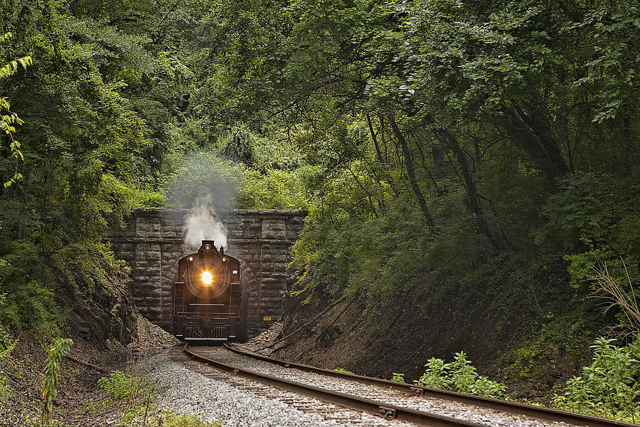 Steam Engine 630 Leaving Missionary Ridge Tunnel Photograph by Rhonda McClure