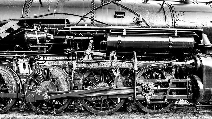 Train Photograph - Steam Engine Drive Train by Geoff Mckay