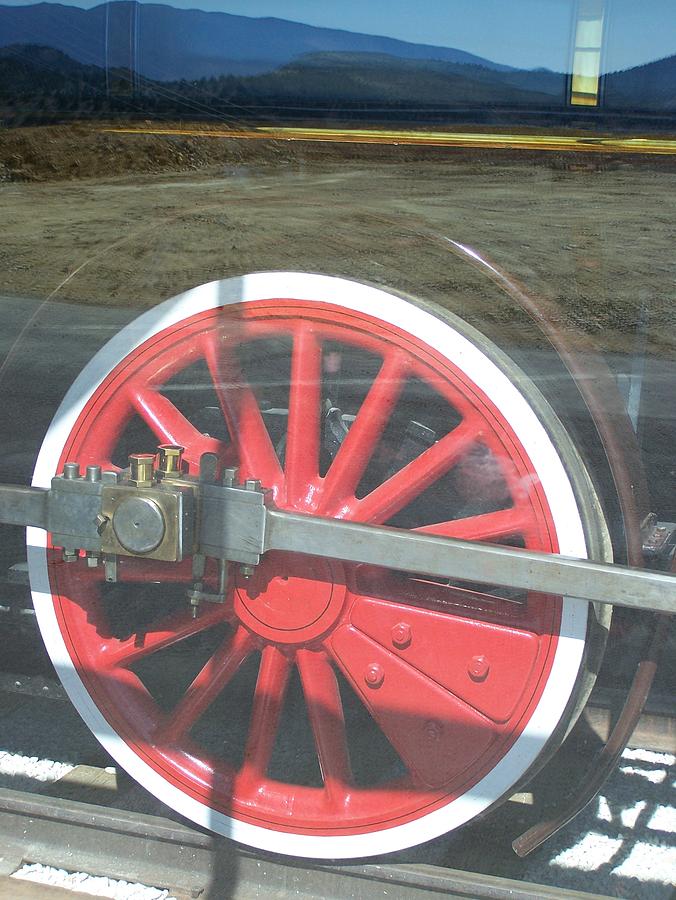 Steam Engine Drive Wheel Photograph by Douglas Miller