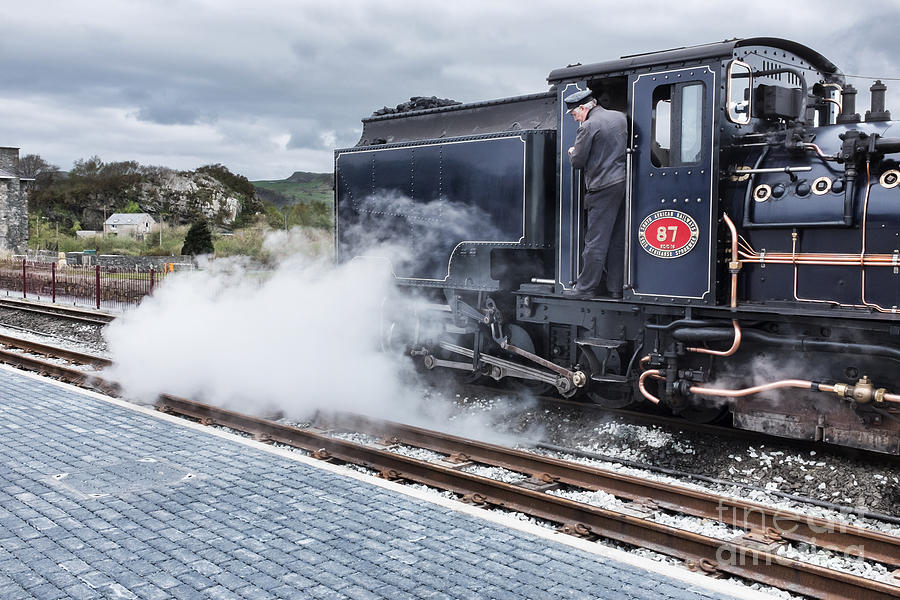 Steam Engine in Porthmadog 2 Photograph by Ann Garrett