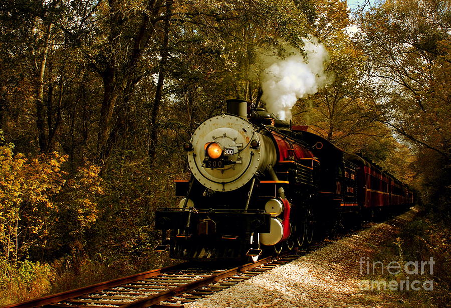 Transportation Photograph - Steam Engine No. 300 by Robert Frederick