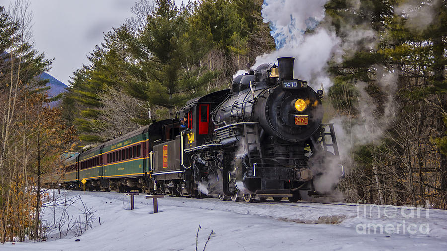 Steam In The Snow 2015 Photograph by New England Photography