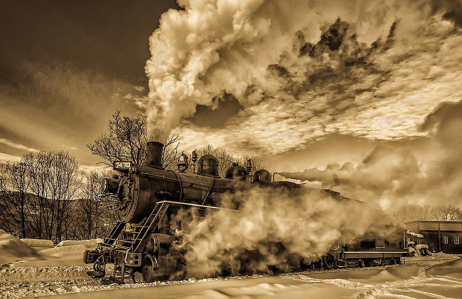 Steam in the Snow Photograph by Thomas Lavoie Steam in the Snow Photograph by Thomas Lavoie