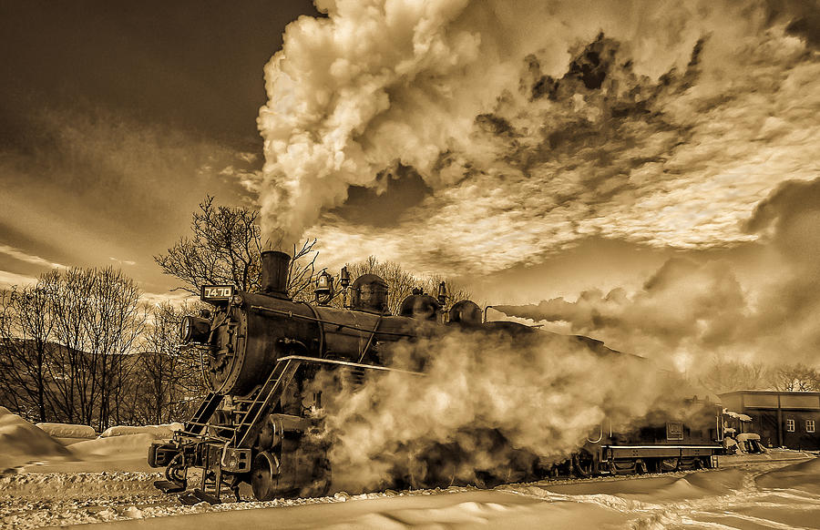 Steam in the Snow Photograph by Thomas Lavoie