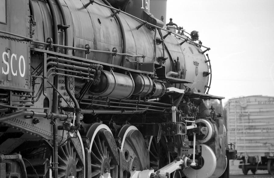 Steam Locomotive 1519 - BW 02 Photograph by Pamela Critchlow