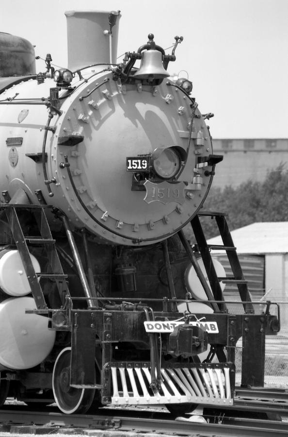 Steam Locomotive 1519 - BW 13 Photograph by Pamela Critchlow